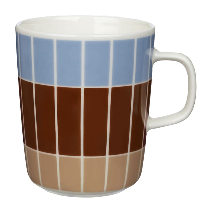 Tiiliskivi muki 25 cl - Vaaleansininen-punaruskea-beige - Marimekko
