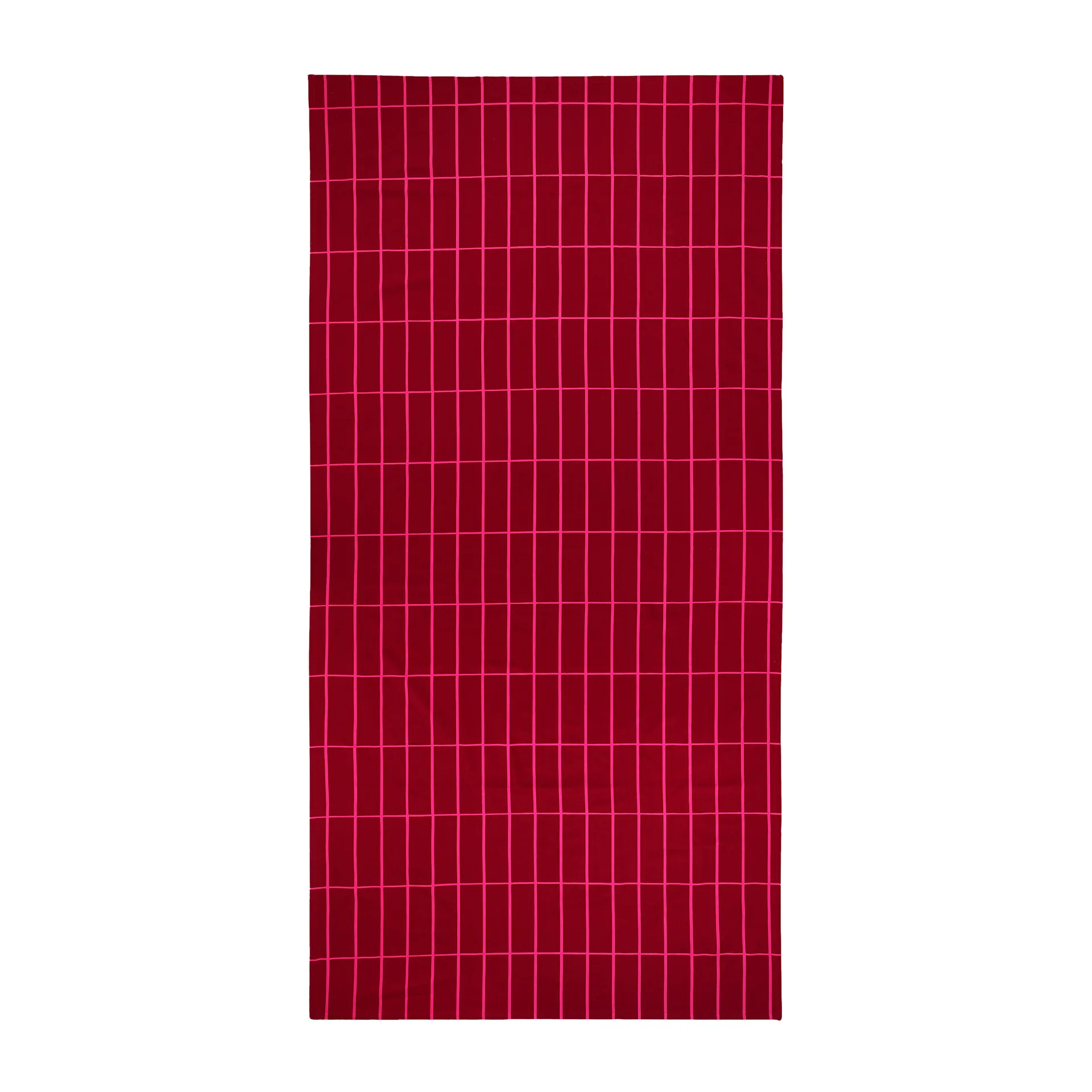 Tiiliskivi pöytäliina 140 x 280 cm, Punainen-vaaleanpunainen  Marimekko