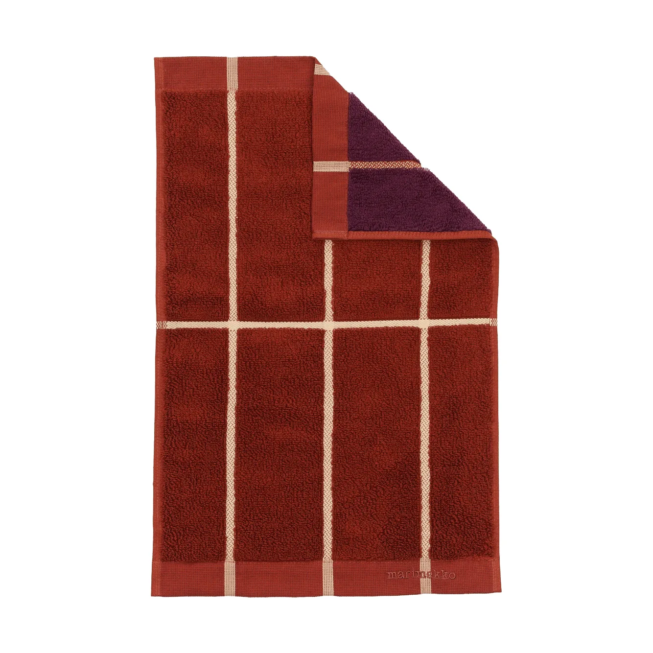 Tiiliskivi pyyhe 30x50 cm, Brick-plum-hay Marimekko