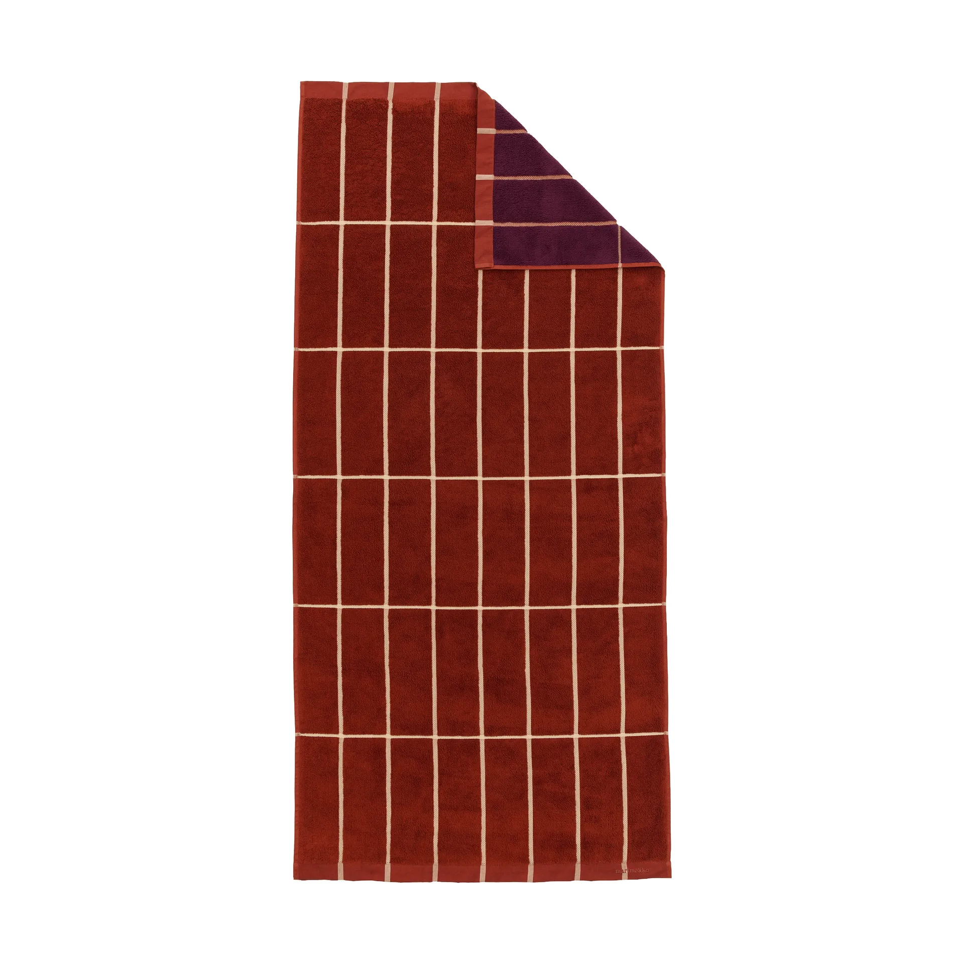 Tiiliskivi pyyhe 70x150 cm, Brick-plum-hay Marimekko