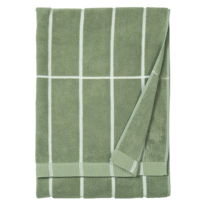 Tiiliskivi pyyhe, vihreänharmaa-valkoinen - 75x150 cm - Marimekko