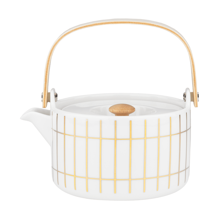 Tiiliskivi teekannu 0,7 l - White-gold - Marimekko