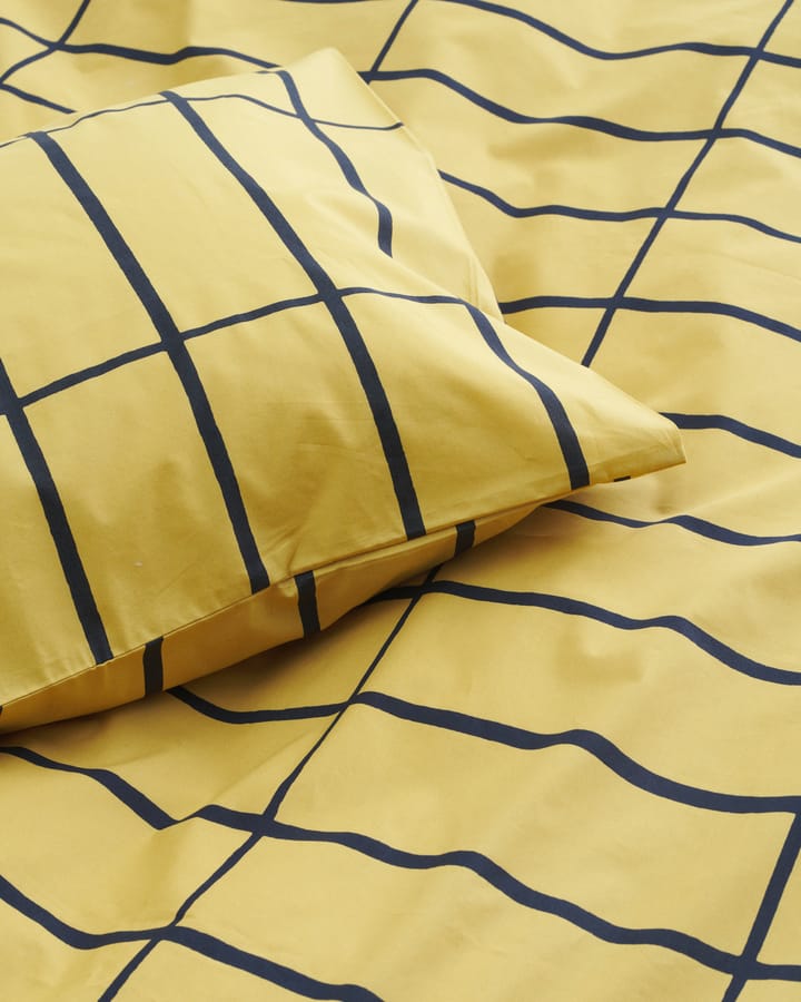 Tiiliskivi tyynyliina 50x60 cm, Ochre-black Marimekko