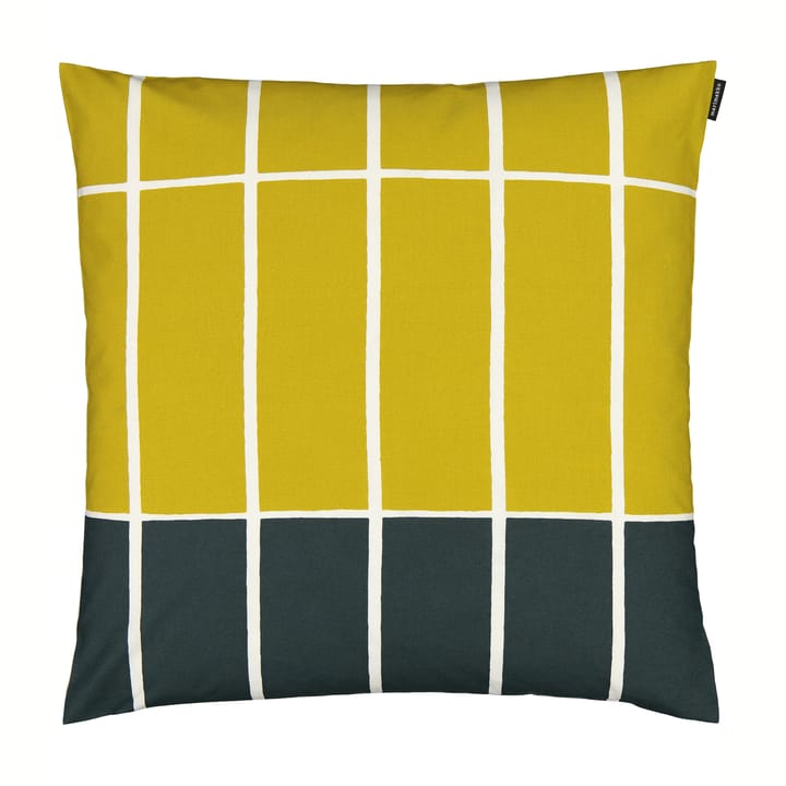 Tiiliskivi tyynynpäällinen 50 x 50 cm, Keltainen-tummanvihreä Marimekko
