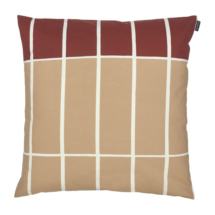 Tiiliskivi tyynynpäällinen 50 x 50 cm, Vaaleansininen-punaruskea-beige Marimekko