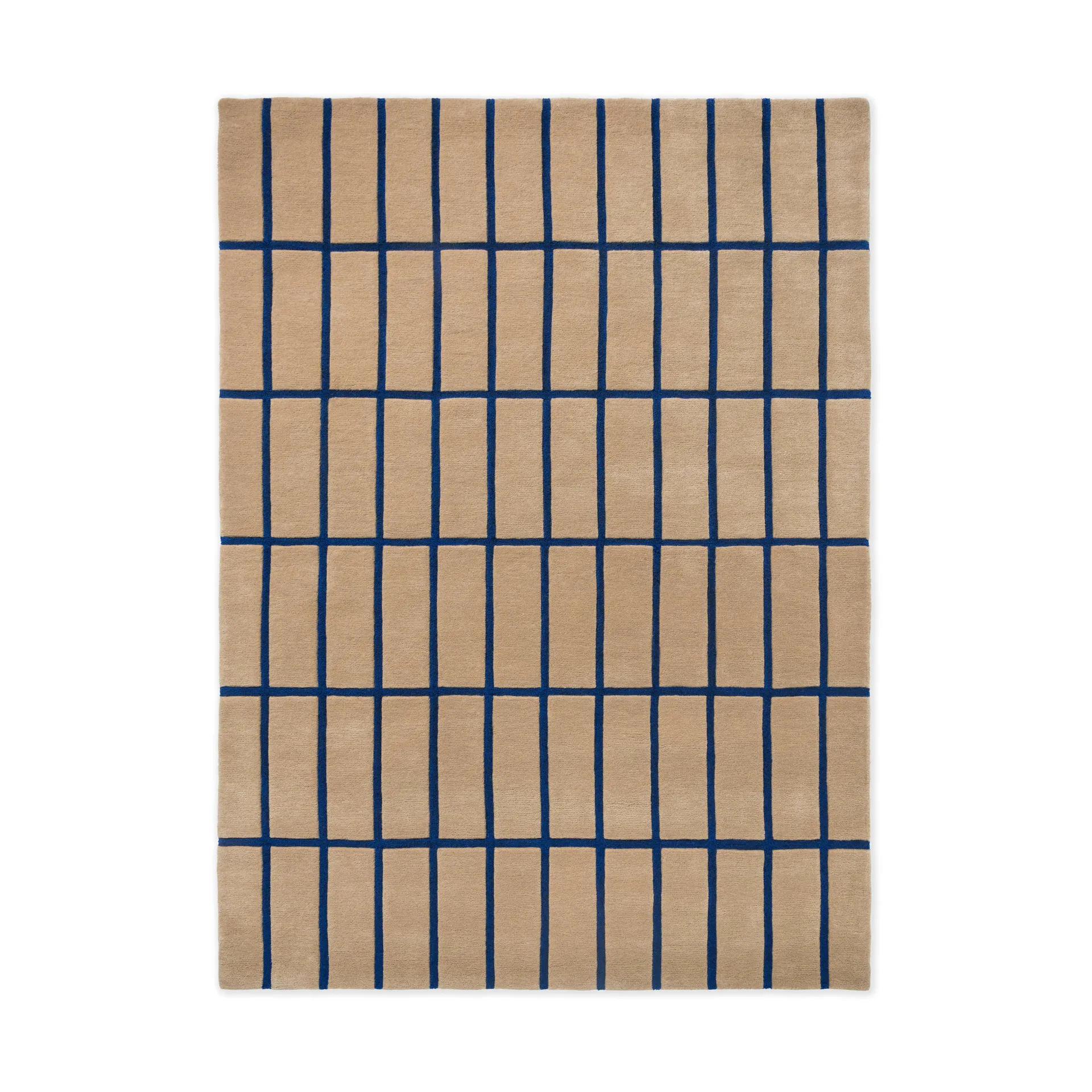 Tiiliskivi villamatto, Bright Blue, 170x240 cm Marimekko