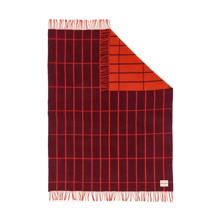 Tiiliskivi viltti - Plum-oranssinpunainen - Marimekko
