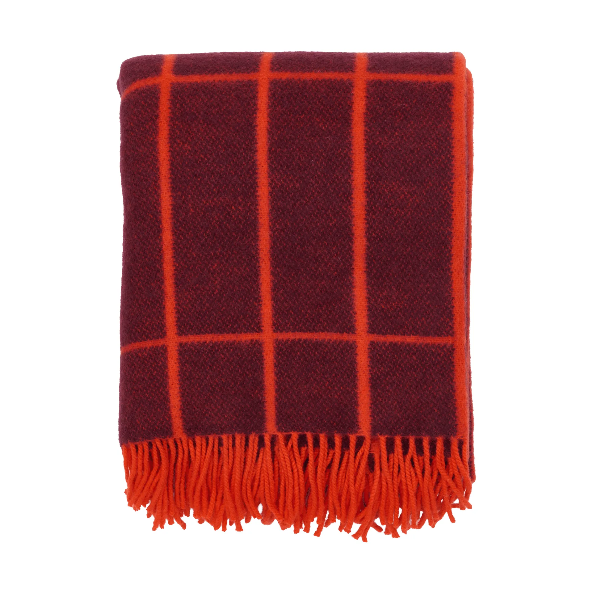 Tiiliskivi viltti, Plum-oranssinpunainen Marimekko