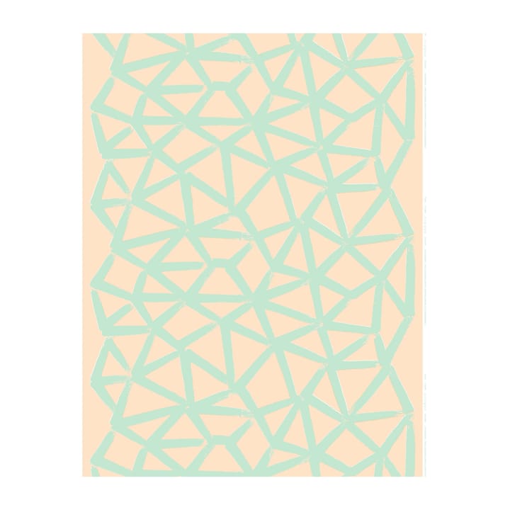 Ukkospilvi pellavakangas - Peach-mint - Marimekko