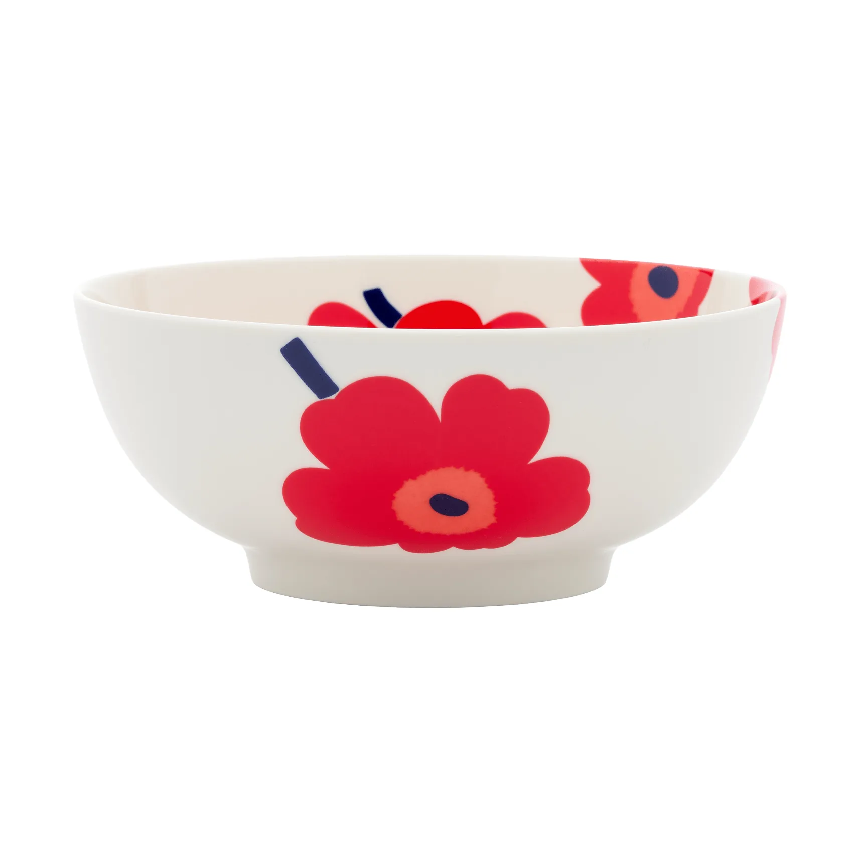 Unikko 1,3 l, White-red-blue Marimekko