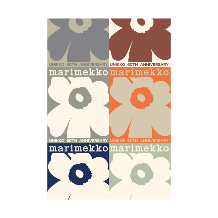 Unikko 60-vuotisjuhlajuliste 70x100 cm, Multi Marimekko