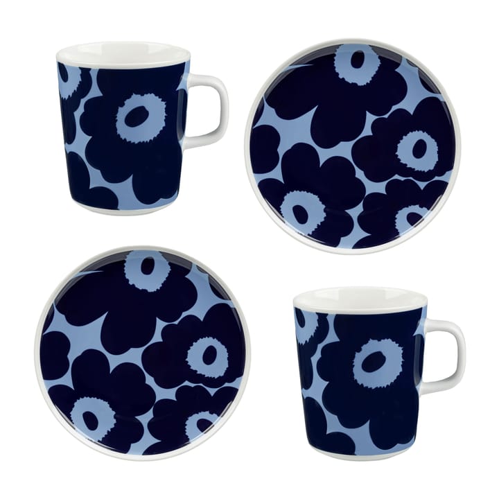 Unikko aamiaissetti - Sininen - Marimekko