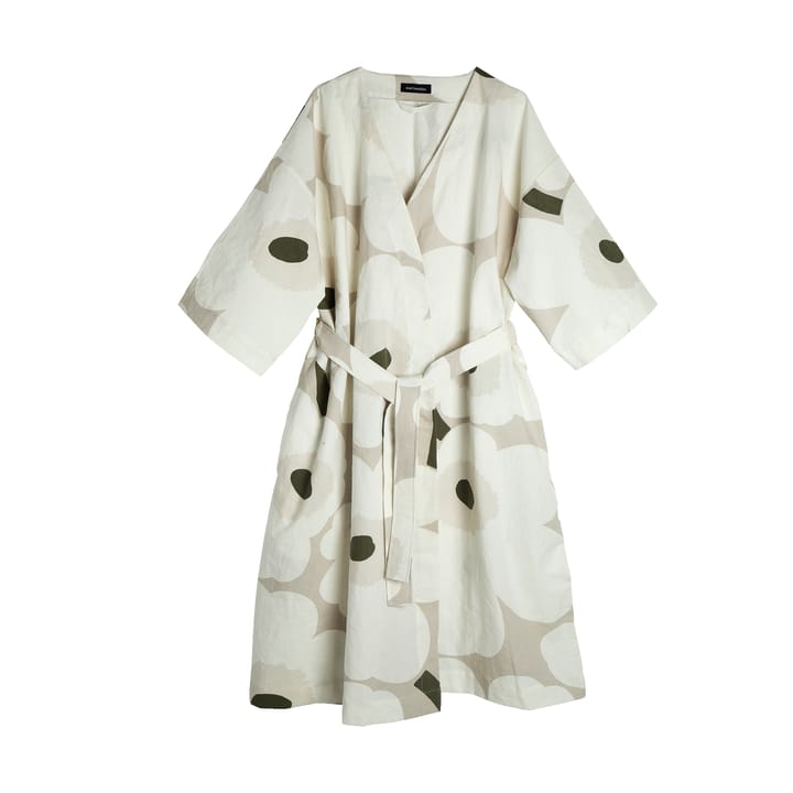 Unikko aamutakki, Beige-white-green, S/M Marimekko