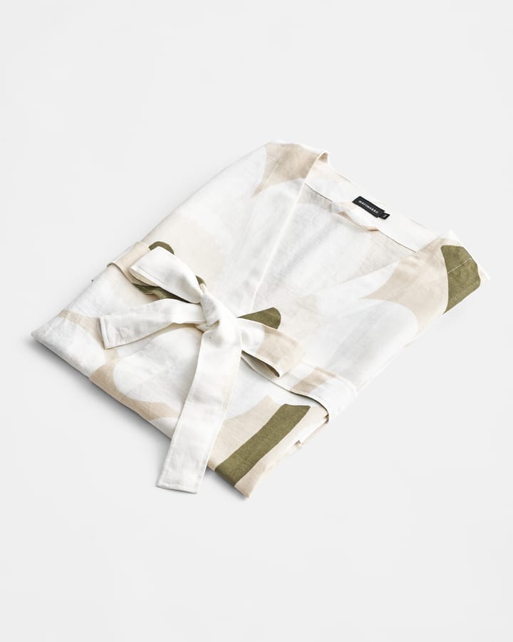 Unikko aamutakki, Beige-white-green, S/M Marimekko