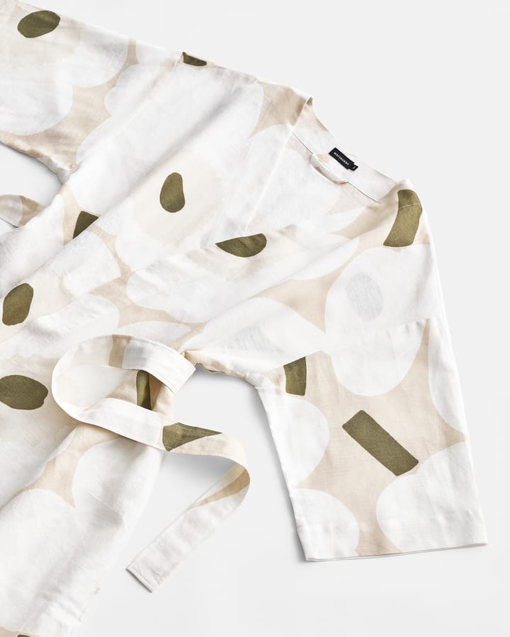 Unikko aamutakki, Beige-white-green, S/M Marimekko
