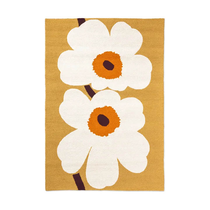 Unikko anniversary matto ulkokäyttöön - Honey, 160x230 cm - Marimekko