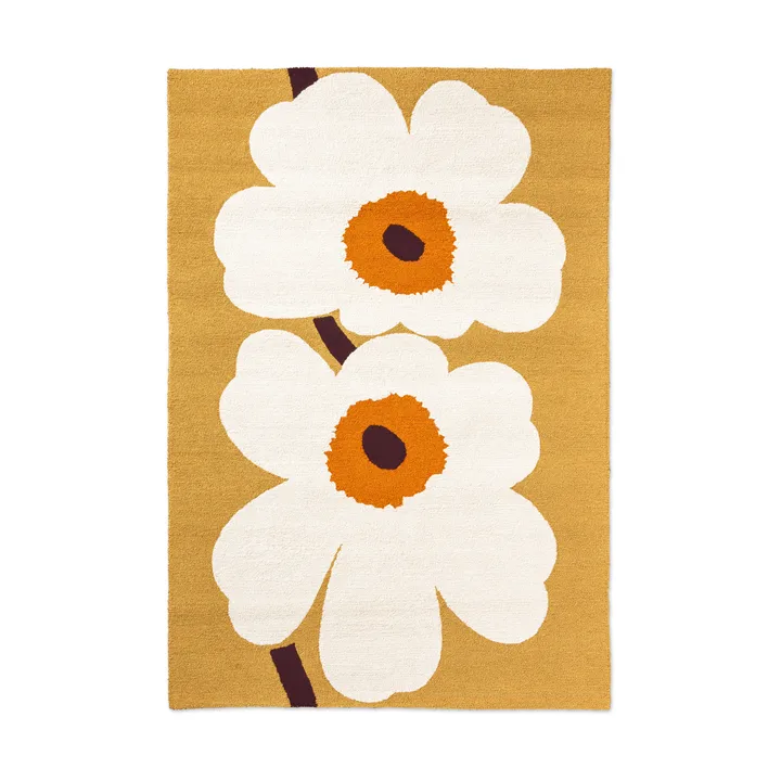 Unikko anniversary matto ulkokäyttöön - Honey, 200x280 cm - Marimekko