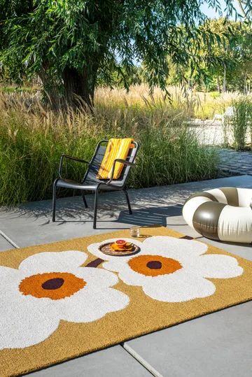 Unikko anniversary matto ulkokäyttöön - Honey, 200x280 cm - Marimekko