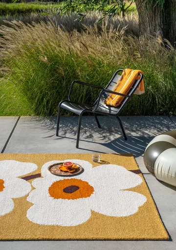 Unikko anniversary matto ulkokäyttöön - Honey, 250x350 cm - Marimekko