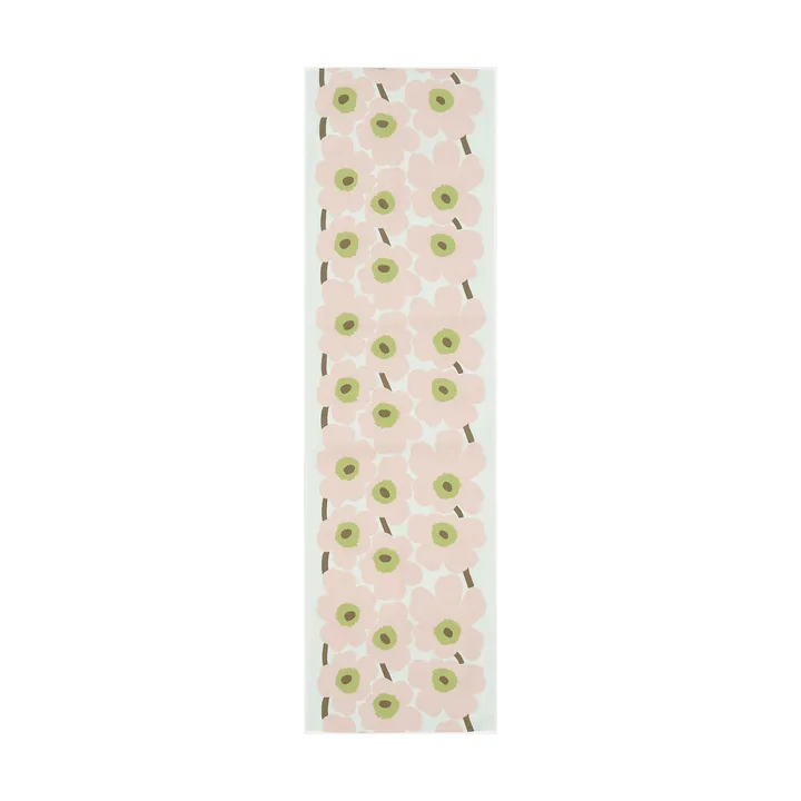Unikko juoksija 45x140 cm - Off white-pink-pear-sand - Marimekko
