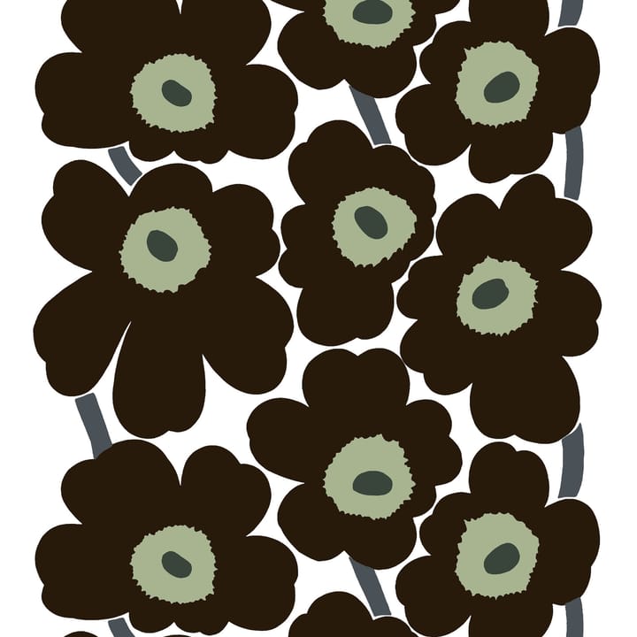 Unikko kangas, musta Marimekko