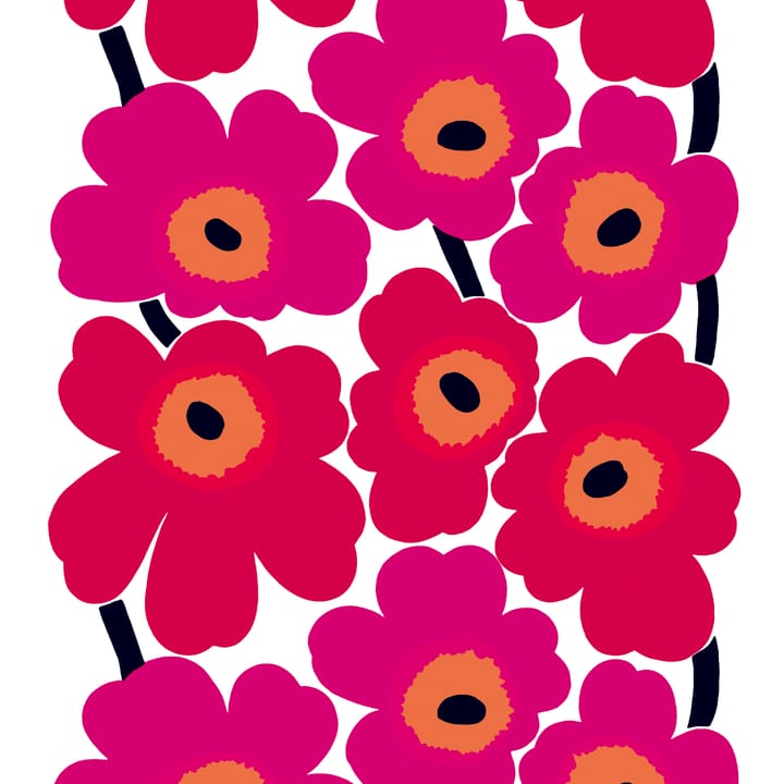 Unikko kangas - punainen - Marimekko