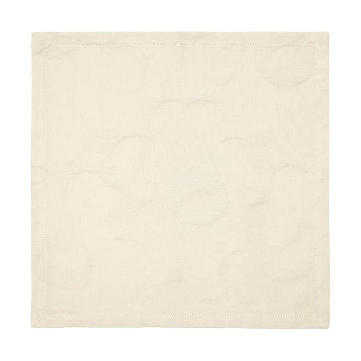 Unikko kangasservetti 40 x 40 3-pakkaus, White-off white Marimekko