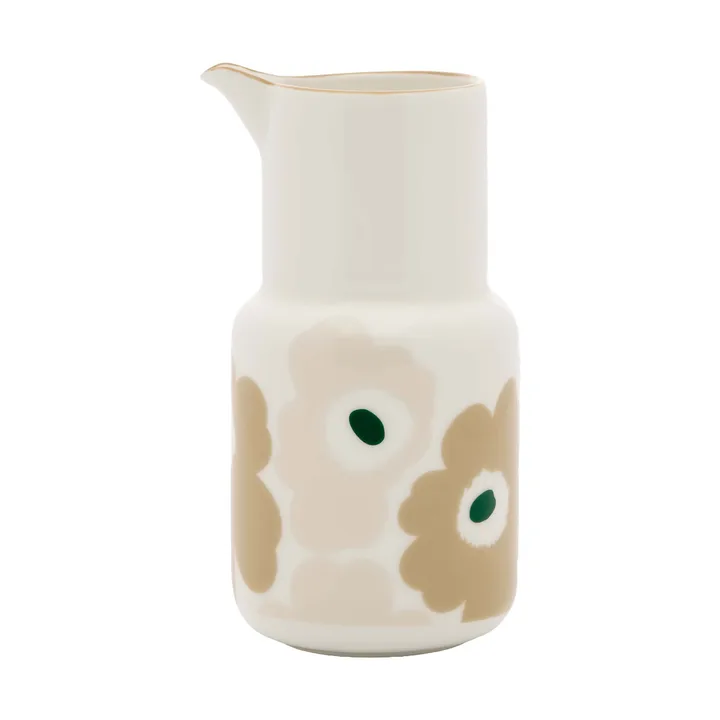 Unikko karahvi - White–vaalea hiekanbeige–tummanvihreä, 0,65 l - Marimekko