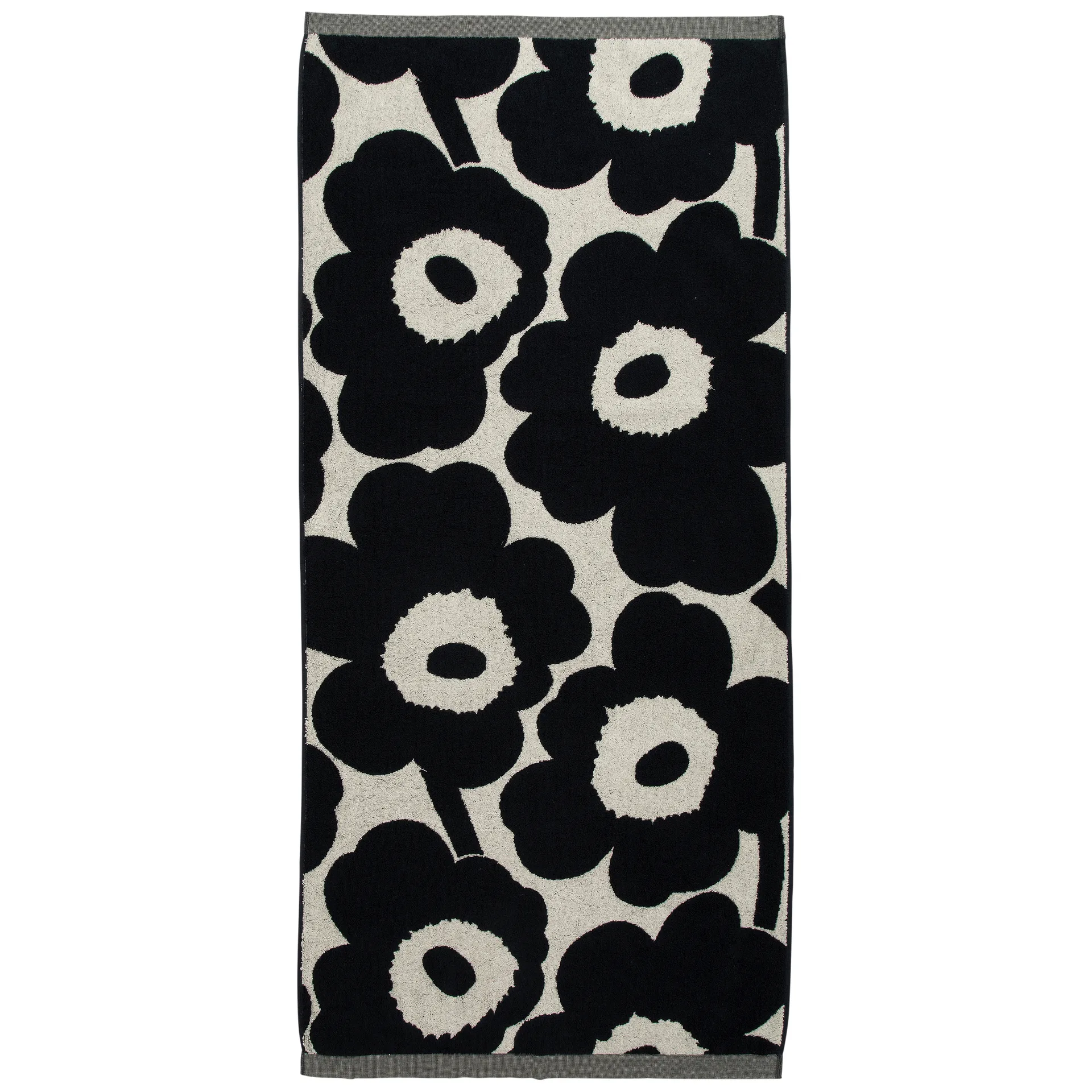 Unikko käsipyyhe luonnonvalkoinen-tummansininen, 70x150 cm Marimekko