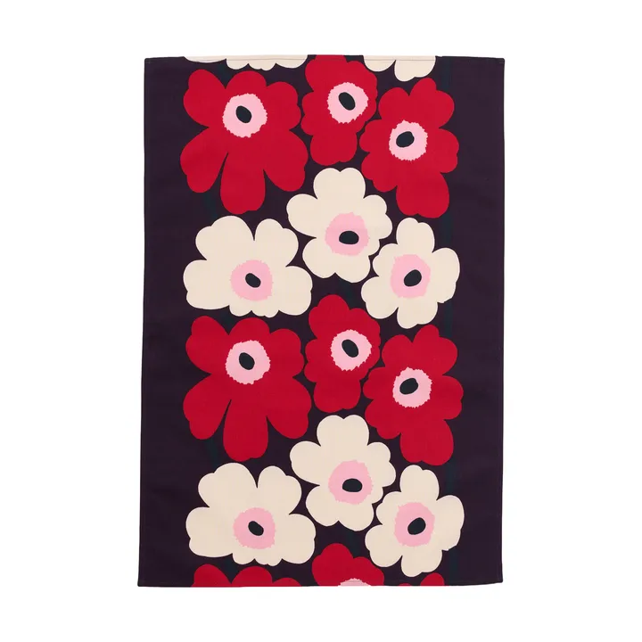 Unikko keittiöpyyhe 47 x 70 cm - Plum-cranberry-off white-rose - Marimekko