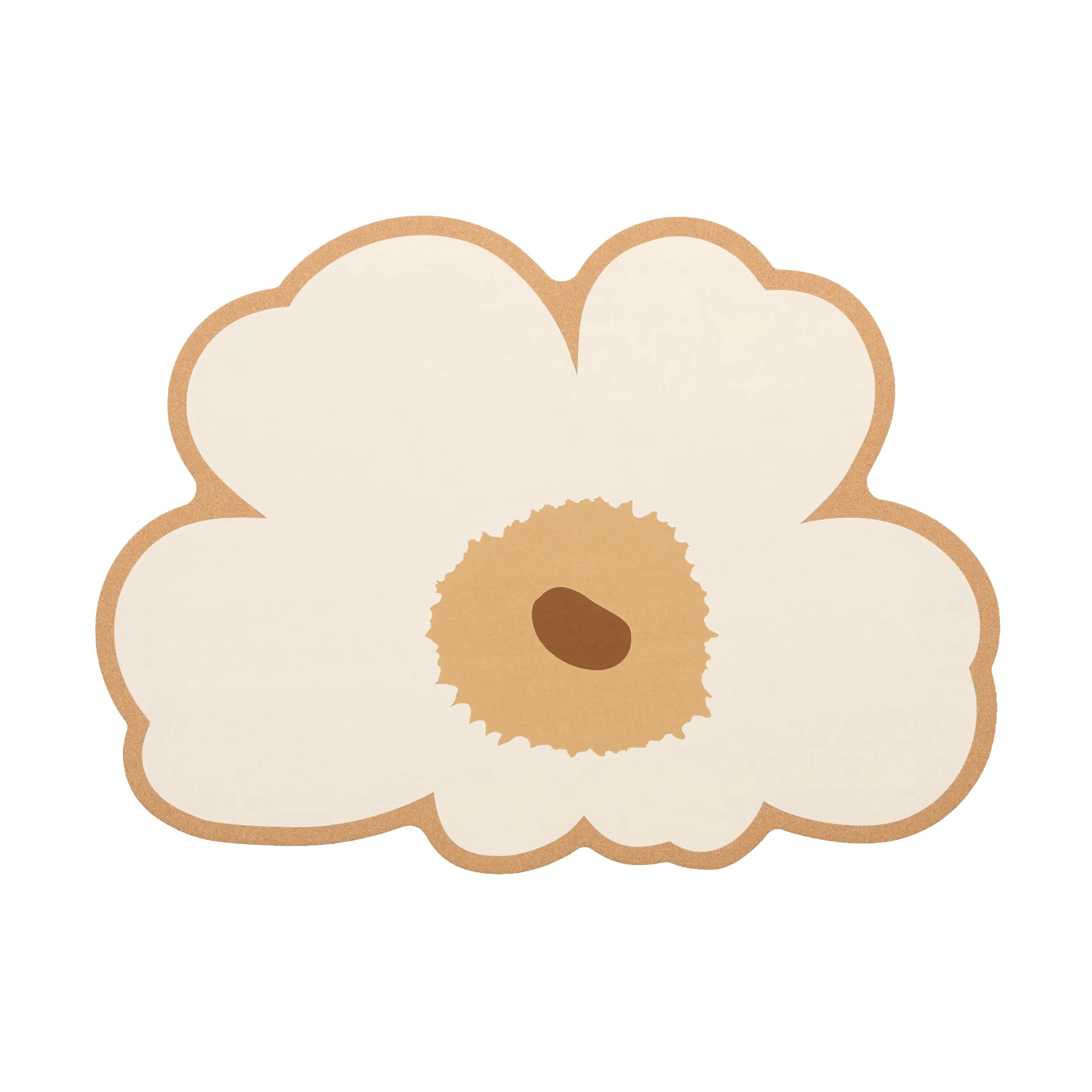 Unikko-korkkinen pöytätabletti, Cork-hay-brown Marimekko