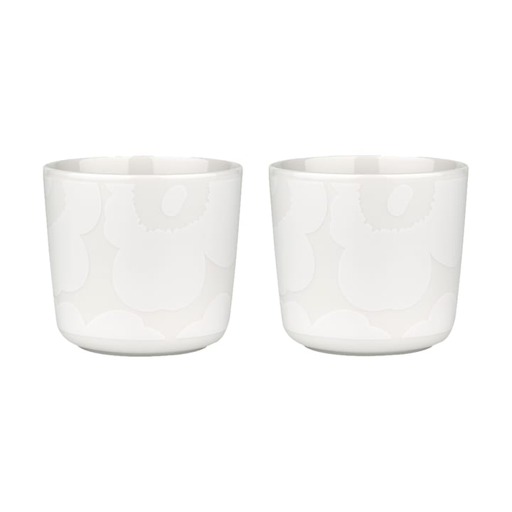 Unikko korvaton kuppi 20 cl 2-pakkaus - White-off white - Marimekko