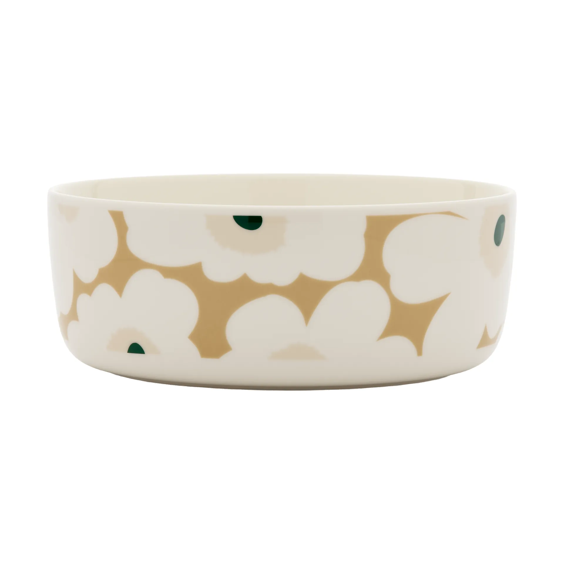Unikko kulho 1,5 l, White-beige-light sand-dark green Marimekko