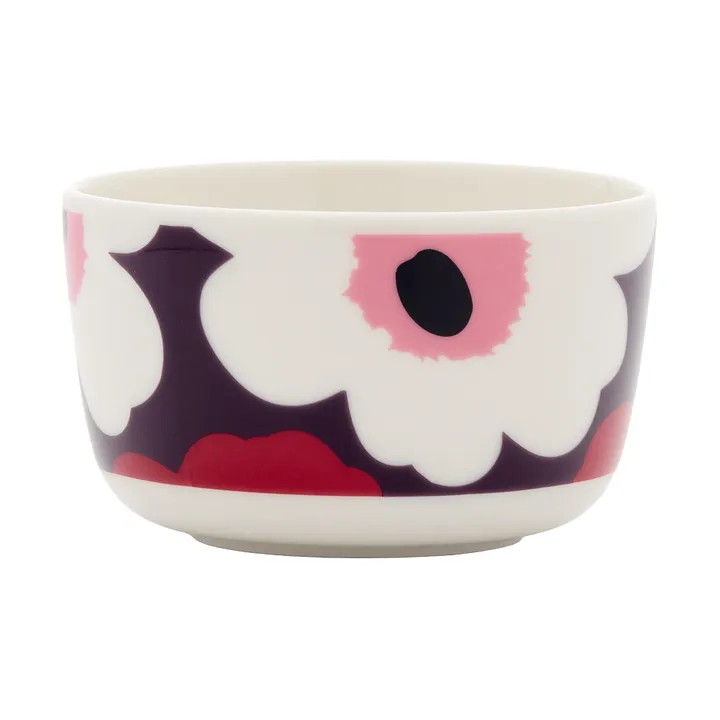 Unikko kulho 2,5 dl - White-plum-cranberry-pink - Marimekko