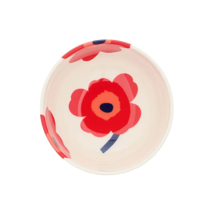 Unikko kulho 3 dl - White-red-blue - Marimekko