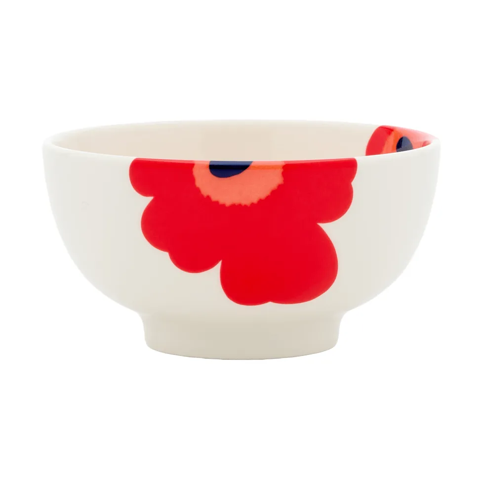 Unikko kulho 3 dl, White-red-blue Marimekko