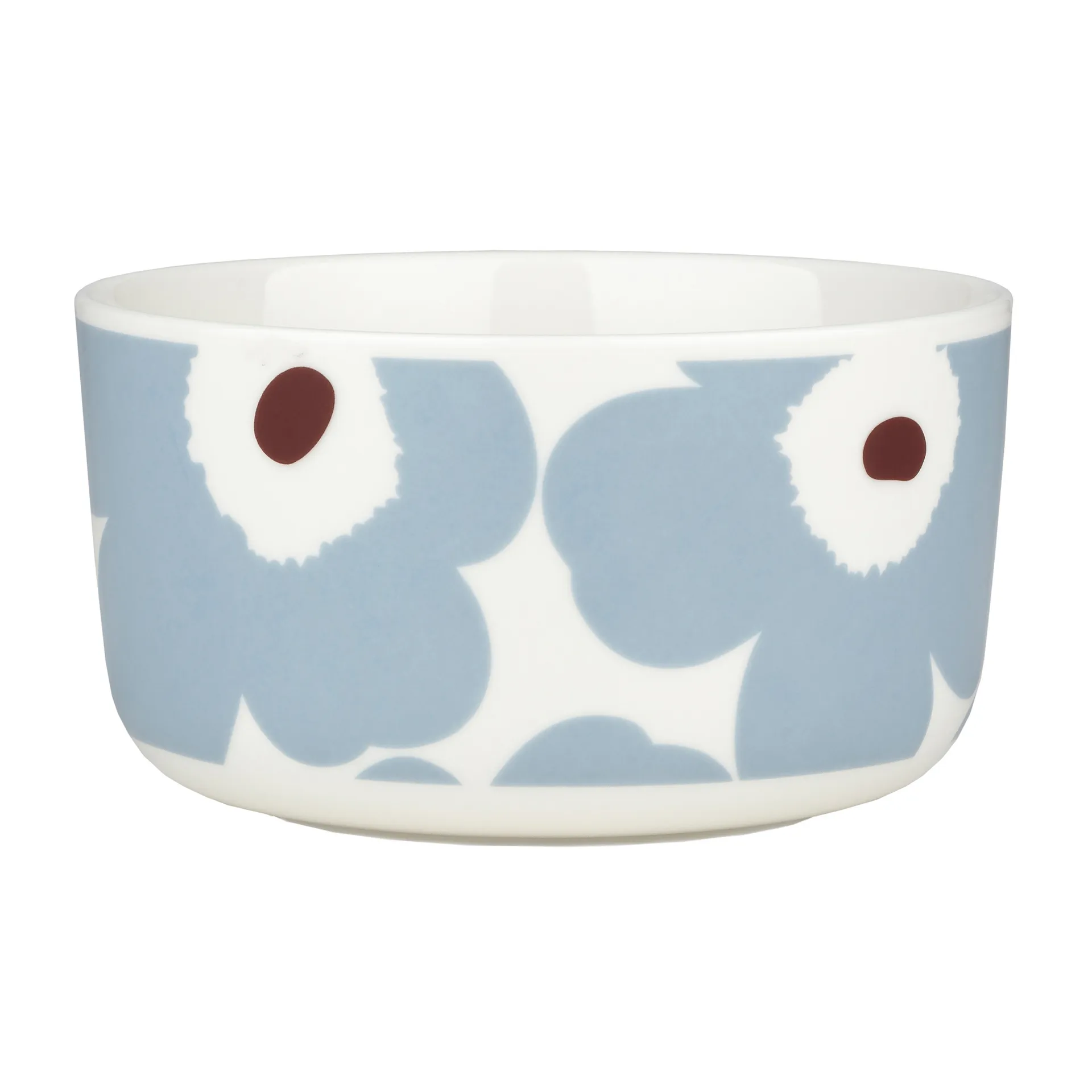 Unikko kulho 5 dl, Valkoinen-siniharmaa-viininpunainen Marimekko