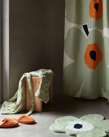 Unikko kylpymatto 73x74 cm - Sage-off white - Marimekko
