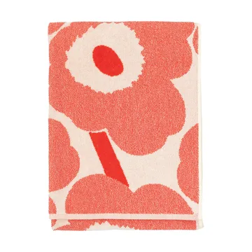 Unikko kylpypyyhe 70 x 150 cm - Off white-oranssinpunainen - Marimekko