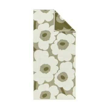Unikko kylpypyyhe 70 x 150 cm - Vihreä umbra-kerma - Marimekko