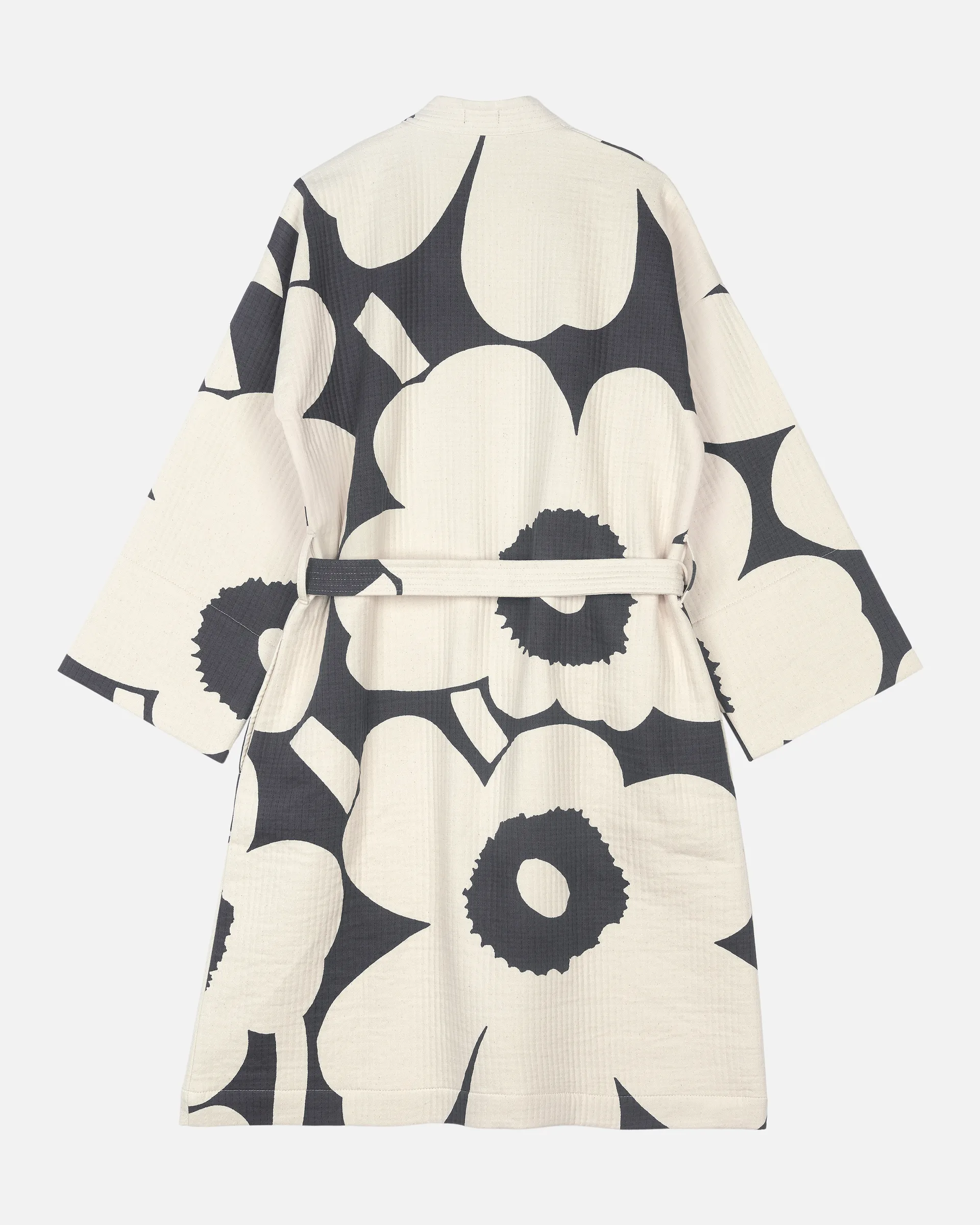Unikko kylpytakki, Charcoal-off white, S Marimekko