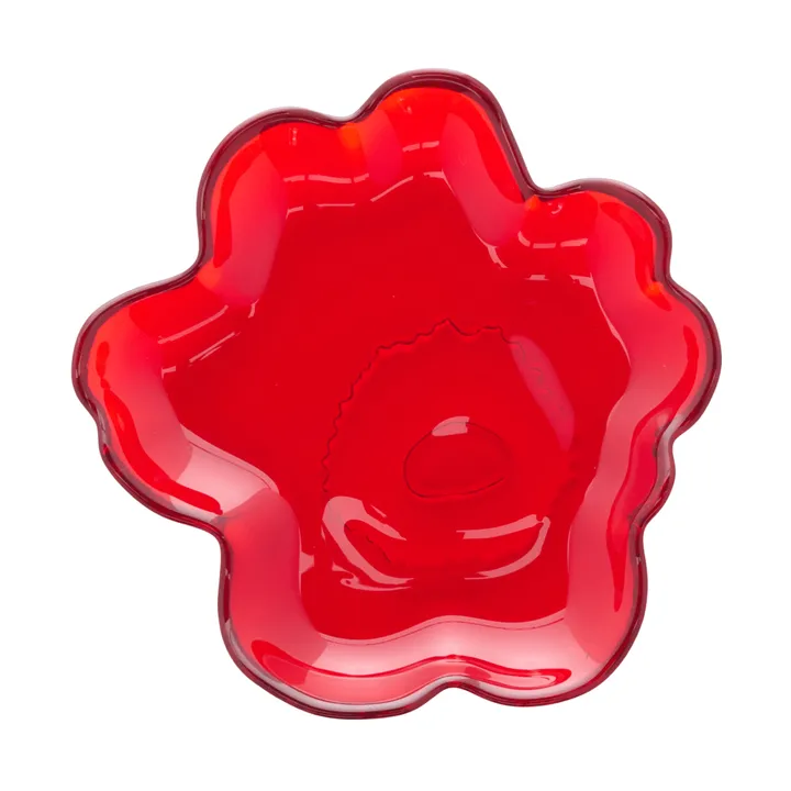 Unikko lasilautanen Ø13 cm - punainen - Marimekko