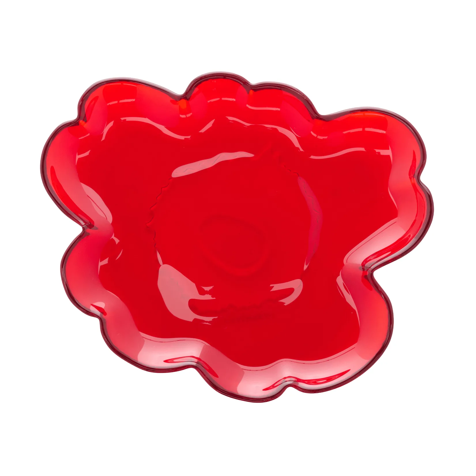 Unikko lasilautanen 20 cm, punainen Marimekko