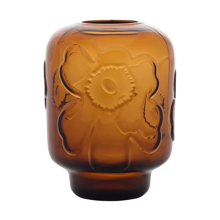 Unikko-lasimaljakko - Konjakki, 18 cm - Marimekko