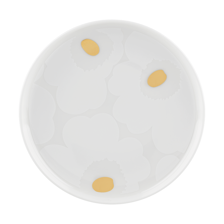 Unikko lautanen Ø13.5 cm - White-gold - Marimekko