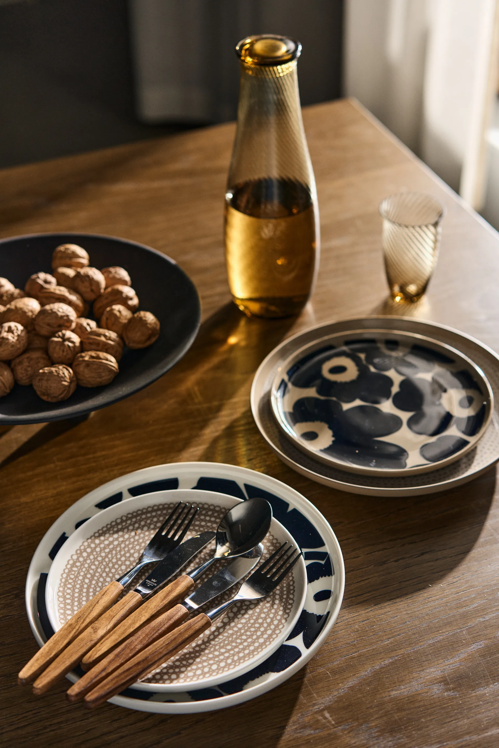 Unikko lautanen Ø 20 cm, Terra-tummansininen Marimekko