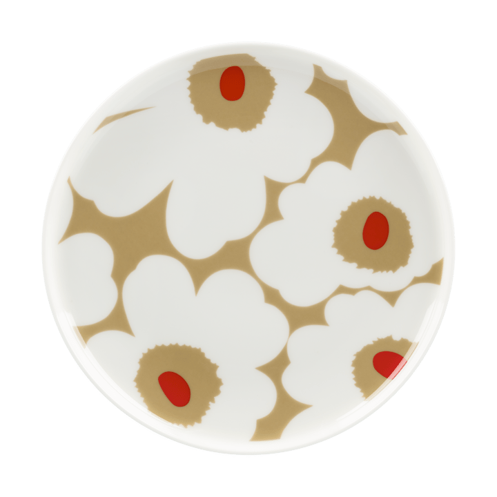 Unikko lautanen Ø 20 cm - White-beige-red - Marimekko