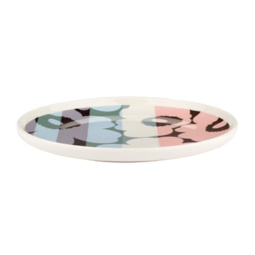 Unikko lautanen Ø 20 cm - White-light sky-dusty pink - Marimekko