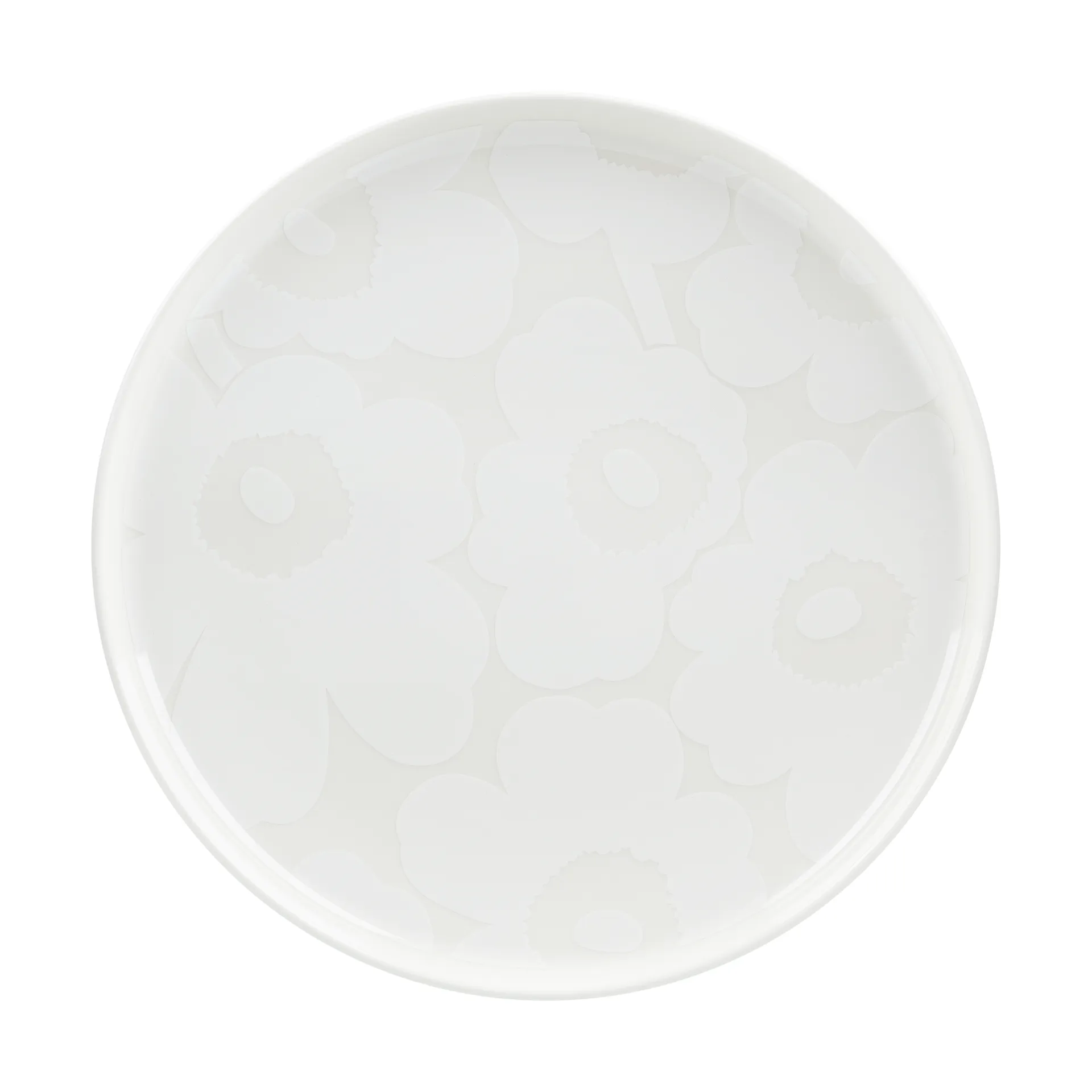 Unikko lautanen Ø 25 cm, White Marimekko