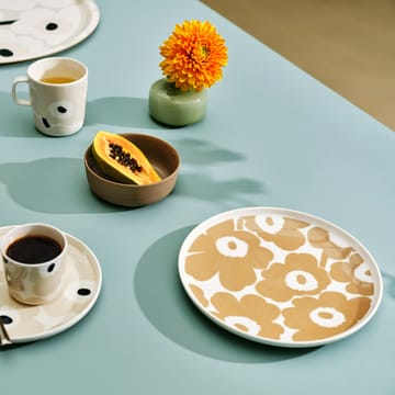 Unikko -lautanen, beige-valkoinen - Ø 25 cm - Marimekko